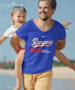 Texas Rangers Nike 2023 Postseason Shirt 5 Texas Rangers Nike 2023 Postseason V Neck TShirt