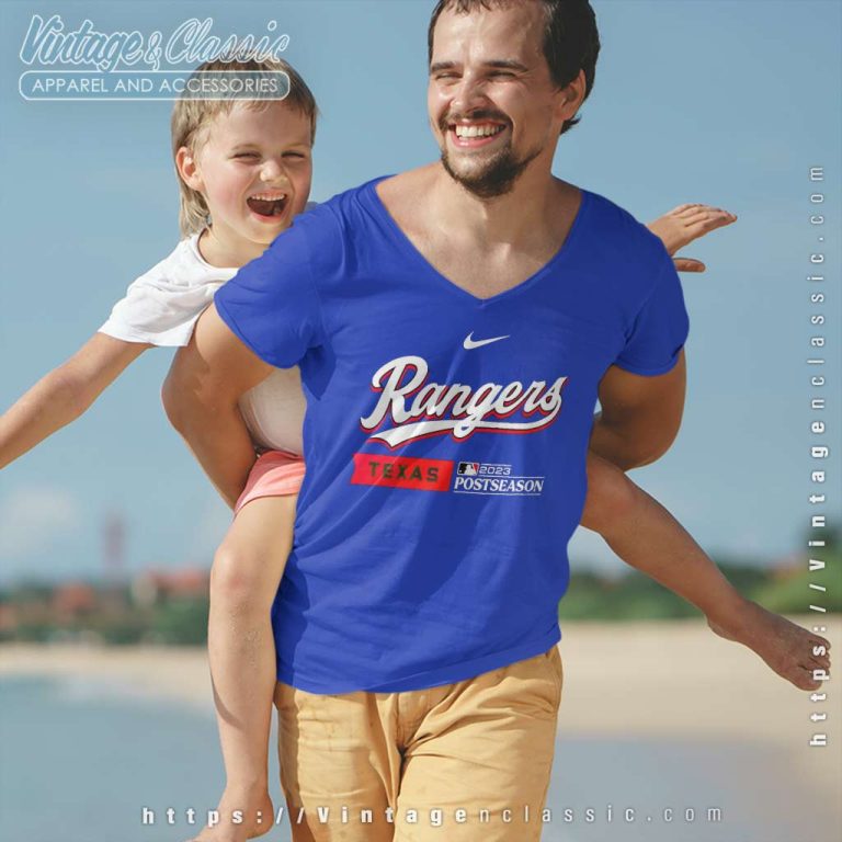 Texas Rangers Nike 2023 Postseason V Neck TShirt Texas Rangers Nike 2023 Postseason V Neck TShirt