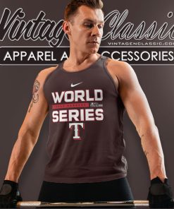 Texas Rangers Nike 2023 World Series Tank Top Racerback