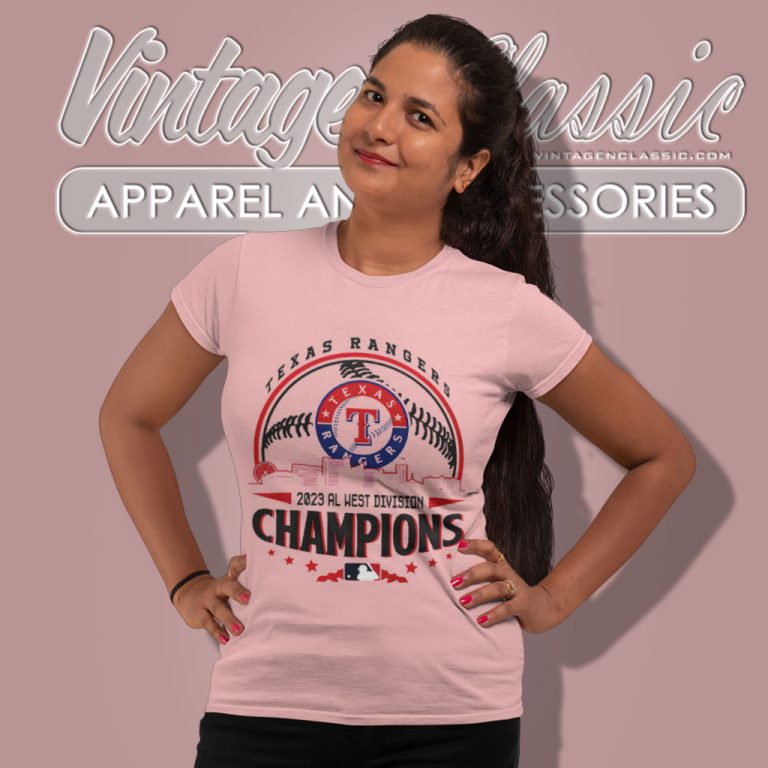 Texas Rangers Shirt 2023 Al West Division Champions Women T Shirt Texas Rangers Shirt 2023 Al West Division Champions Women T Shirt