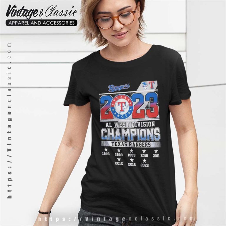 Texas Rangers Shirt Al West Division Champions 8x Champs 2023 Women TShirt Texas Rangers Shirt Al West Division Champions 8x Champs 2023 Women TShirt