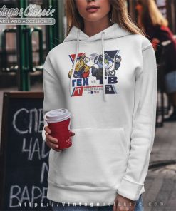 Texas Rangers Shirt Texas Rangers Vs Tampa Bay Rays Mascot American Hoodie