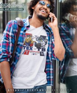 Texas Rangers Shirt Texas Rangers Vs Tampa Bay Rays Mascot American V Neck TShirt