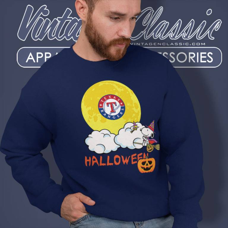 Texas Rangers Snoopy Halloween Sweatshirt Texas Rangers Snoopy Halloween Sweatshirt