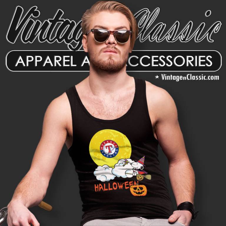 Texas Rangers Snoopy Halloween Tank Top Racerback Texas Rangers Snoopy Halloween Tank Top Racerback