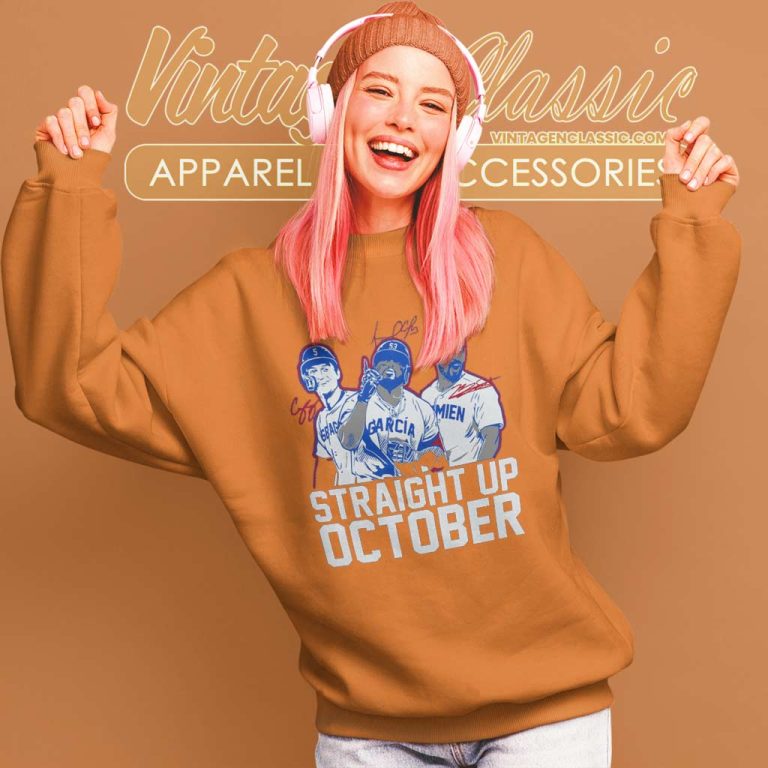 Texas Rangers Straight Up October Signatures Sweatshirt Texas Rangers Straight Up October Signatures Sweatshirt