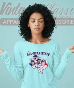 Texas Rangers The All Star State Signatures Long Sleeve Tee