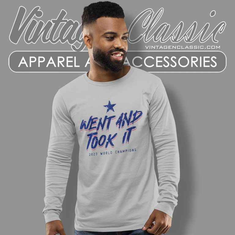 Texas Rangers Went And Took It 2023 Champions Long Sleeve Tee Texas Rangers Went And Took It 2023 Champions Long Sleeve Tee