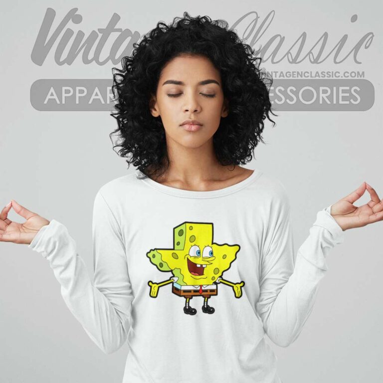 Texas Spongebob Long Sleeve Tee Texas Spongebob Long Sleeve Tee