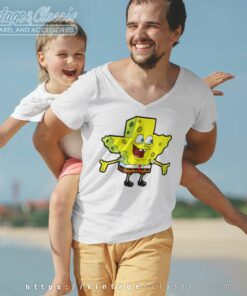 Texas Spongebob V Neck TShirt