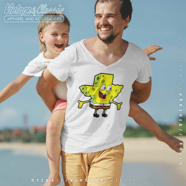 Texas Spongebob V Neck TShirt Texas Spongebob V Neck TShirt