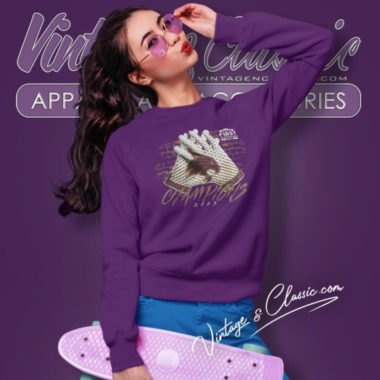 Texas State Bobcats 2023 First Responder Bowl Champions Gloves Sweatshirt Texas State Bobcats 2023 First Responder Bowl Champions Gloves Sweatshirt