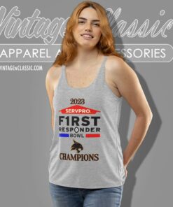 Texas State Bobcats 2023 Servpro First Responder Bowl Champions Tank Top Racerback