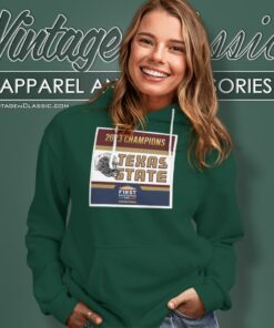 Texas State Bobcats Football 2023 First Responder Bowl Champions Hoodie