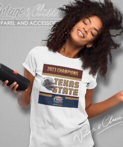 Texas State Bobcats Football 2023 First Responder Bowl Champions Shirt