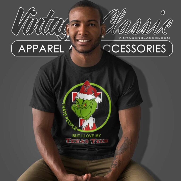 Texas Tech Red Raiders Ncaa Christmas Grinch Shirt I Hate People But I Love My Texas Tech T Shirt Texas Tech Red Raiders Ncaa Christmas Grinch Shirt I Hate People But I Love My Texas Tech T Shirt