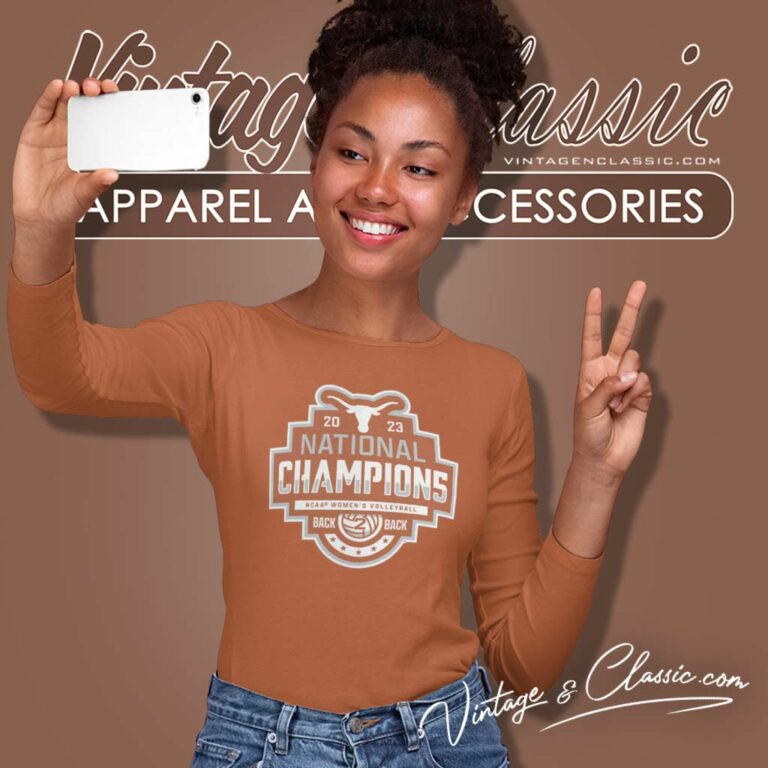 Texas Volleyball Championship Shirt Womens Ncaa 2023 Long Sleeve Tee Texas Volleyball Championship Shirt Womens Ncaa 2023 Long Sleeve Tee