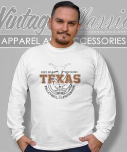 Texas Volleyball Championship Womens Logo Long Sleeve Tee