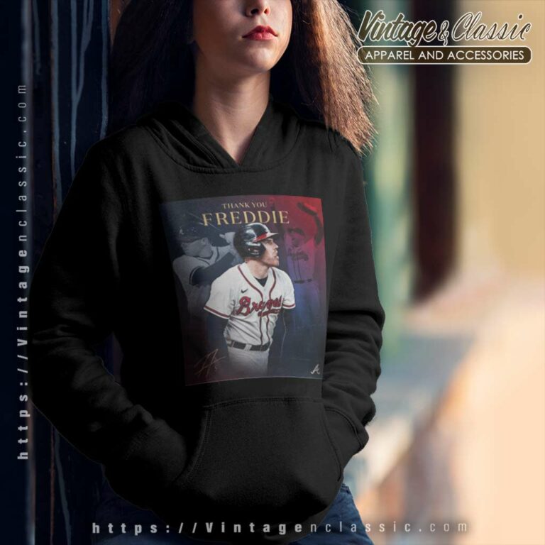 Thank You Freddie Freeman Atlanta Braves Signature Hoodie Thank You Freddie Freeman Atlanta Braves Signature Hoodie