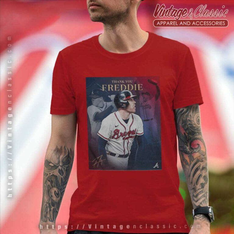 Thank You Freddie Freeman Atlanta Braves Signature T Shirt Thank You Freddie Freeman Atlanta Braves Signature T Shirt