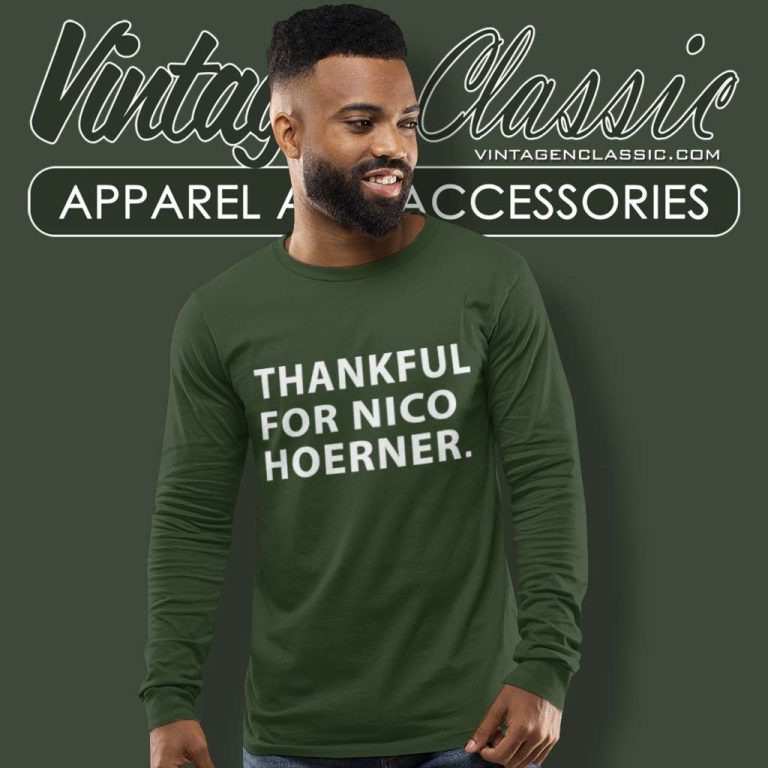 Thankful For Nico Hoerner Long Sleeve Tee Thankful For Nico Hoerner Long Sleeve Tee