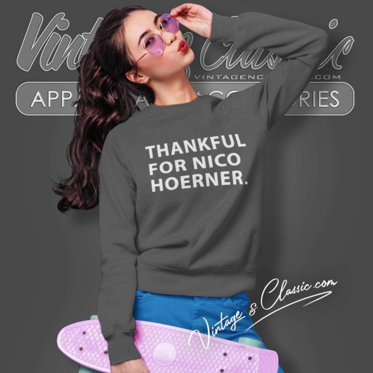 Thankful For Nico Hoerner Sweatshirt Thankful For Nico Hoerner Sweatshirt