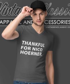 Thankful For Nico Hoerner V Neck TShirt