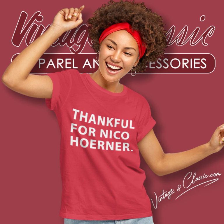 Thankful For Nico Hoerner Women TShirt Thankful For Nico Hoerner Women TShirt
