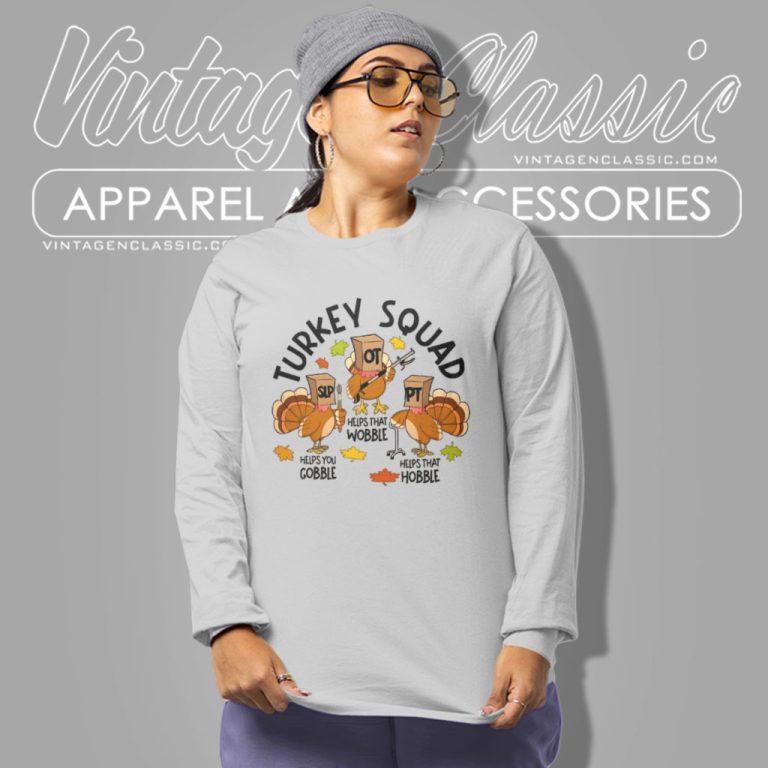 Thanksgiving Turkey Squad Long Sleeve Tee Thanksgiving Turkey Squad Long Sleeve Tee
