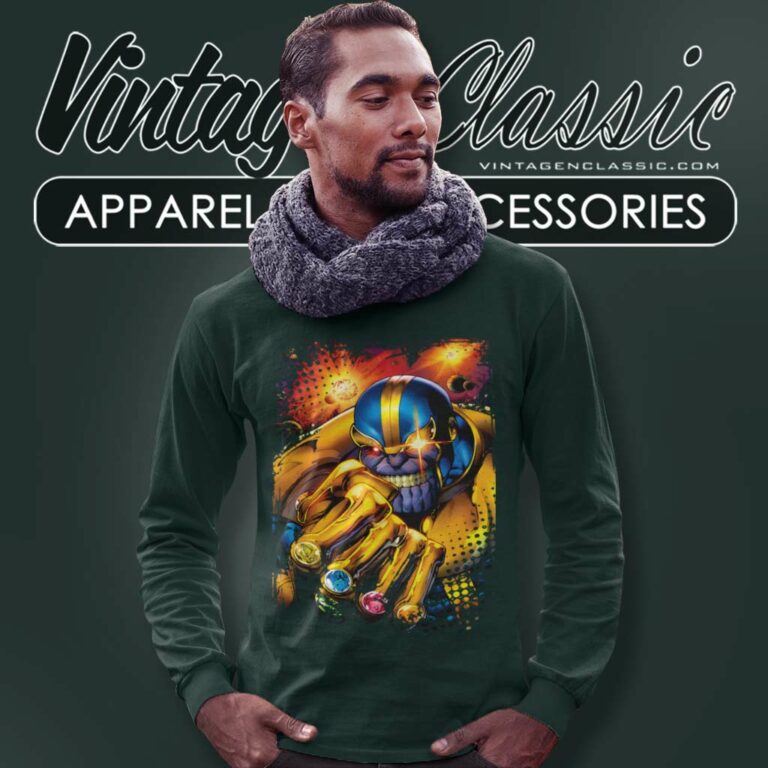 Thanos Mad Titan Infinity Gauntlet Long Sleeve Tee Thanos Mad Titan Infinity Gauntlet Long Sleeve Tee