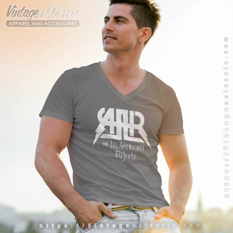 The All American Rejects Logo V Neck TShirt The All American Rejects Logo V Neck TShirt