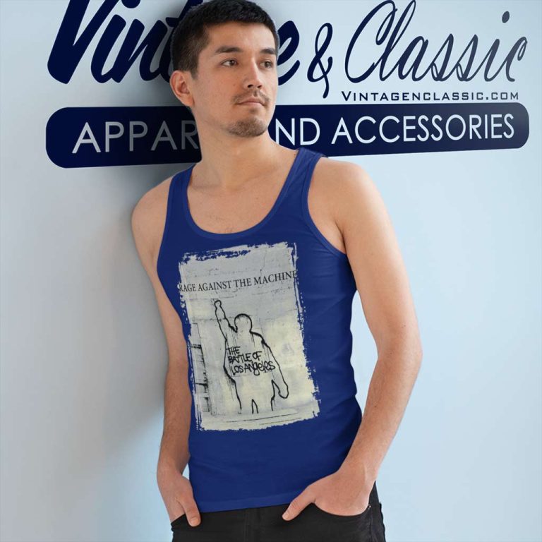 The Battle Of Los Angeles Ratm Tank Top Racerback The Battle Of Los Angeles Ratm Tank Top Racerback