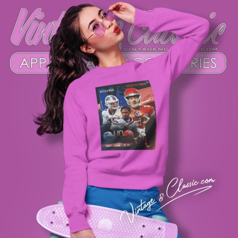 The Big Game Football Kansas City Chiefs Vs Buffalo Bills 2023 Sweatshirt 1 The Big Game Football Kansas City Chiefs Vs Buffalo Bills 2023 Sweatshirt 1