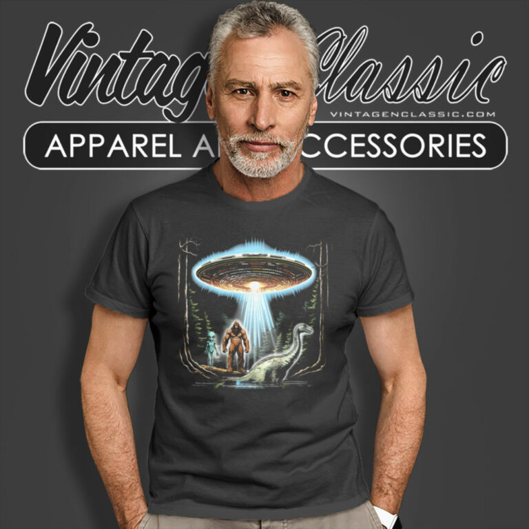 The Bigfoot Shirt Loch Ness And Alien Beamed T Shirt The Bigfoot Shirt Loch Ness And Alien Beamed T Shirt