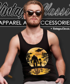 The Bigfoot Shirt Moon Sasquatch Ufo Tank Top Racerback