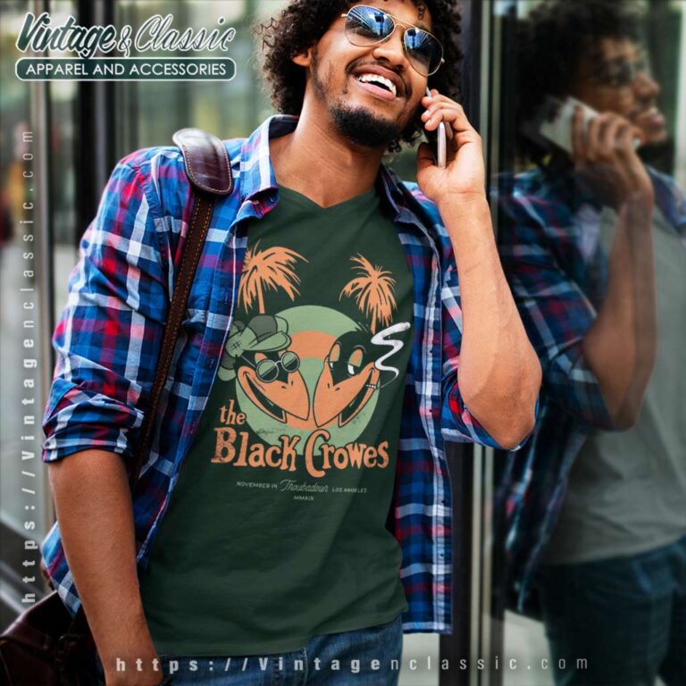 The Black Crowes Los Angeles Troubadour Concert V Neck TShirt The Black Crowes Los Angeles Troubadour Concert V Neck TShirt