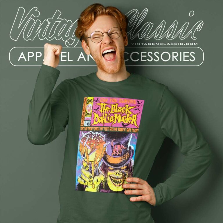 The Black Dahlia Murder Halloween Comic Shirt Long Sleeve Tee The Black Dahlia Murder Halloween Comic Shirt Long Sleeve Tee