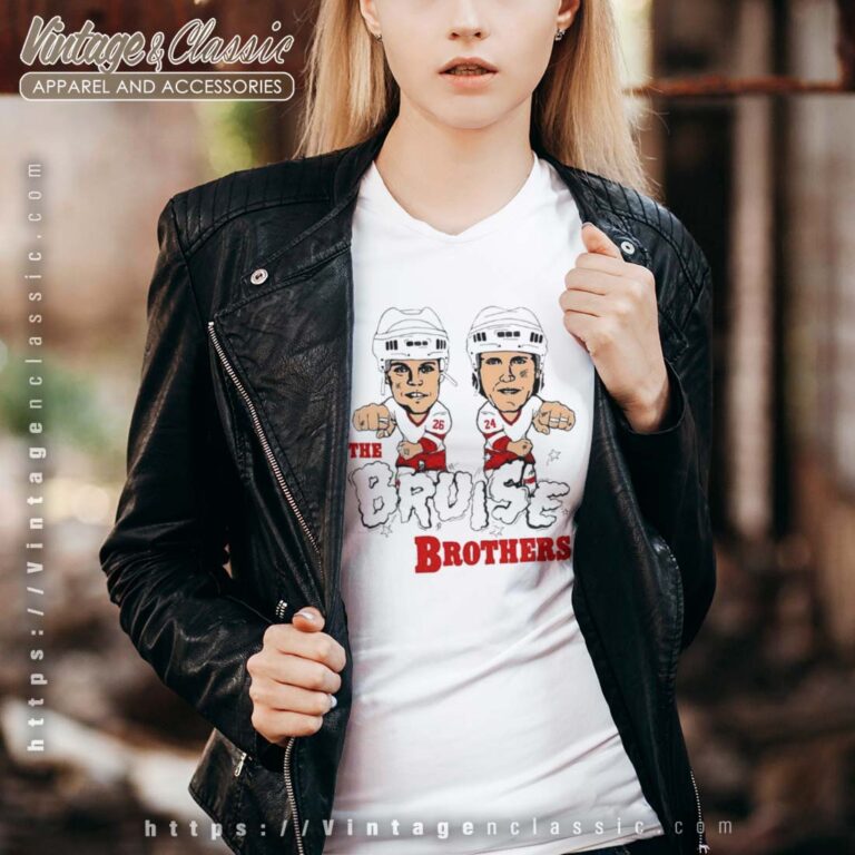 The Bruise Brothers Hockey Vneck The Bruise Brothers Hockey Vneck