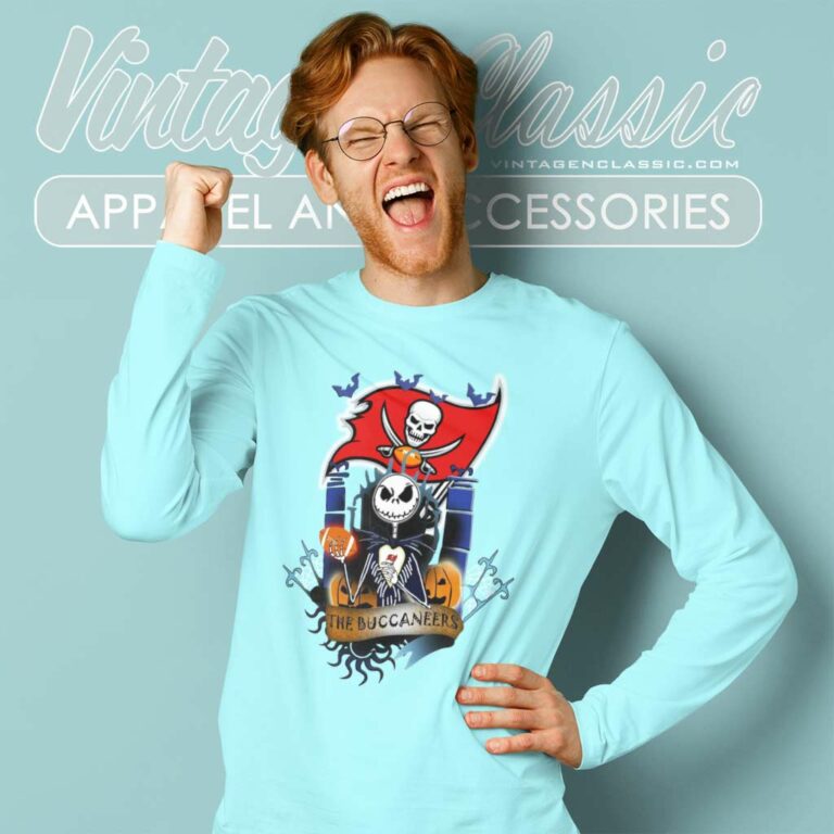 The Buccaneers Jack Skellington Halloween Long Sleeve Tee The Buccaneers Jack Skellington Halloween Long Sleeve Tee