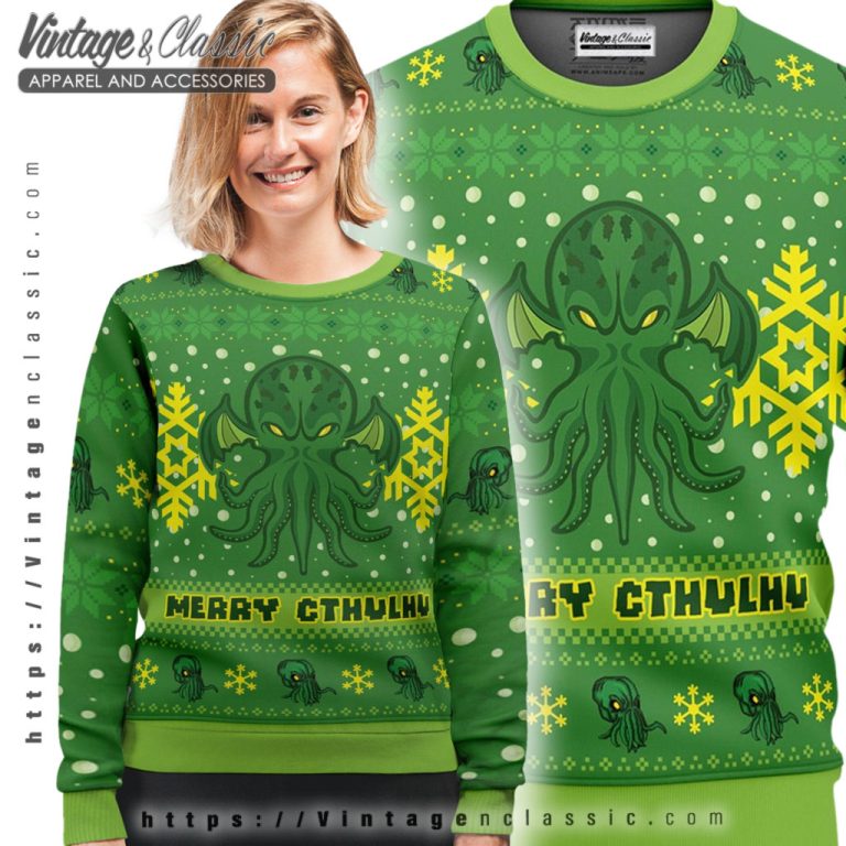 The Call Of Cthulhu Ugly Christmas Sweater Merry Cthulhu Ugly Sweater shirt The Call Of Cthulhu Ugly Christmas Sweater Merry Cthulhu Ugly Sweater shirt