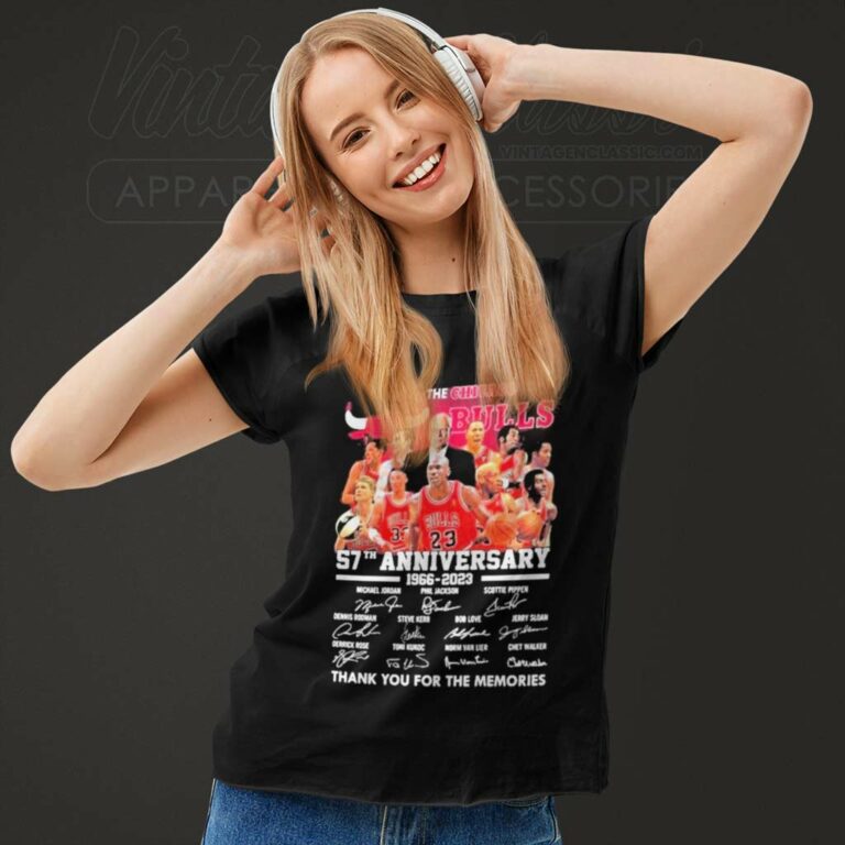 The Chicago Bulls 57th Anniversary 1966 2023 Thank You For The Memories Women TShirt 1 The Chicago Bulls 57th Anniversary 1966 2023 Thank You For The Memories Women TShirt 1