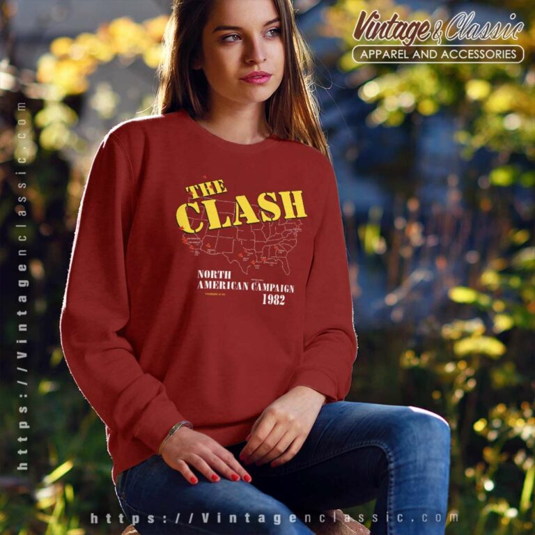 The Clash American Campaign 1982 Sweatshirt The Clash American Campaign 1982 Sweatshirt
