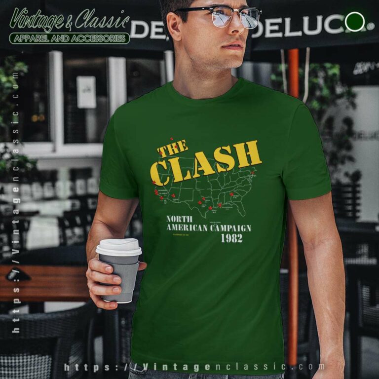 The Clash American Campaign 1982 T Shirt The Clash American Campaign 1982 T Shirt