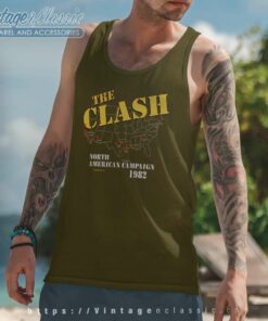 The Clash American Campaign 1982 Tank Top Racerback
