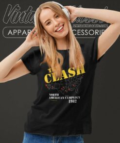 The Clash American Campaign 1982 Women TShirt