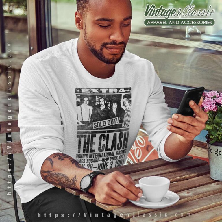 The Clash Bonds Flyer Poster Sweatshirt The Clash Bonds Flyer Poster Sweatshirt