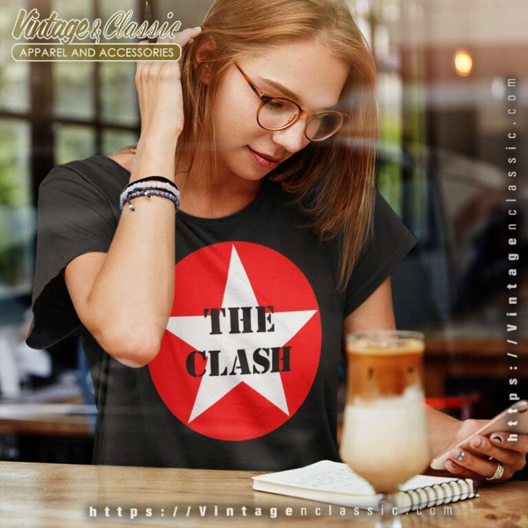 The Clash Circle Star Women TShirt The Clash Circle Star Women TShirt