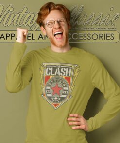 The Clash Est 1976 Shield Long Sleeve Tee