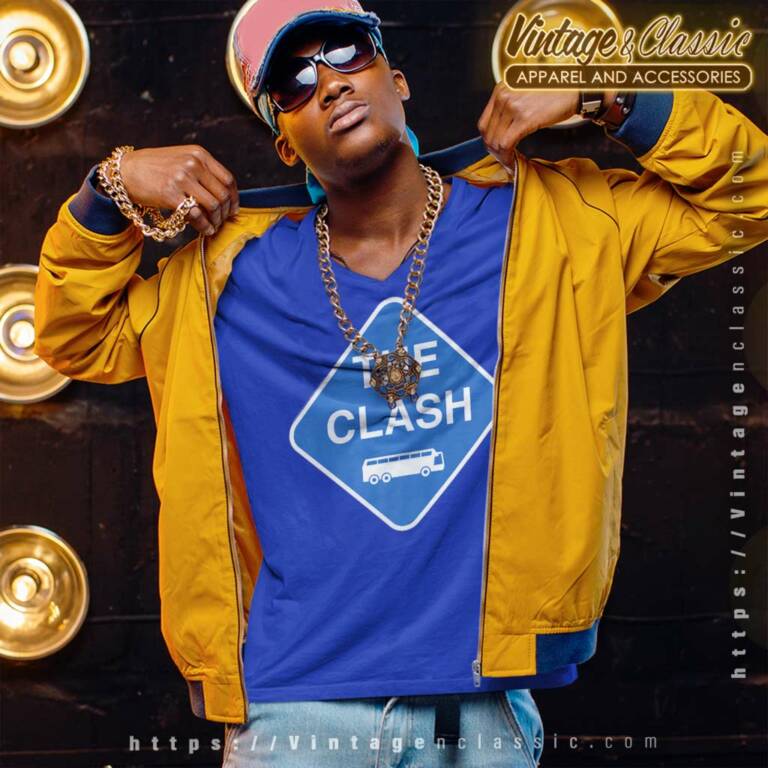 The Clash Here To Eternity Sign V Neck TShirt The Clash Here To Eternity Sign V Neck TShirt