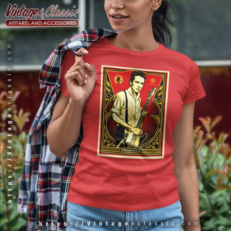 The Clash Joe Strummer Women TShirt The Clash Joe Strummer Women TShirt
